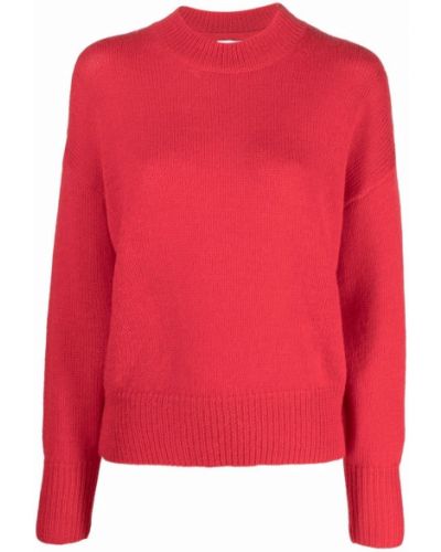 Jersey de tela jersey de cuello redondo Isabel Marant étoile rojo