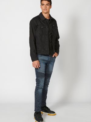 Giacca di jeans Koroshi nero