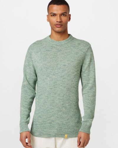 Меланжов пуловер Colours & Sons зелено
