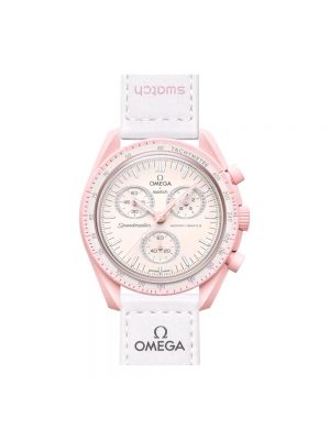 Różowy zegarek Omega