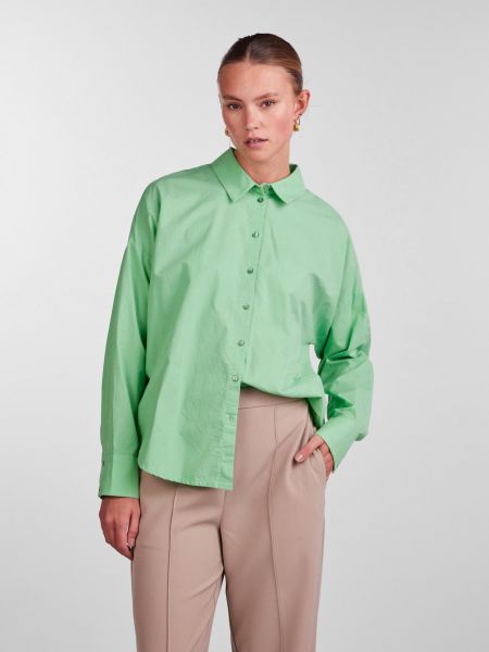 Košile Pieces zelená