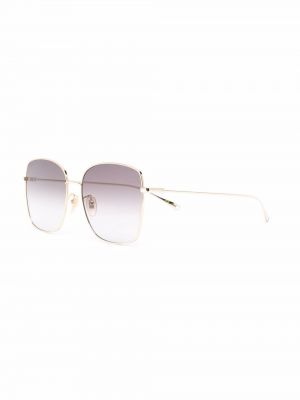Spalvų gradiento rašto akiniai nuo saulės oversize Gucci Eyewear auksinė