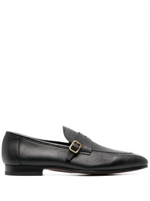 Skinn loafers med spenne Tom Ford svart