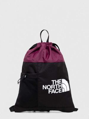 Plecak z nadrukiem The North Face fioletowy
