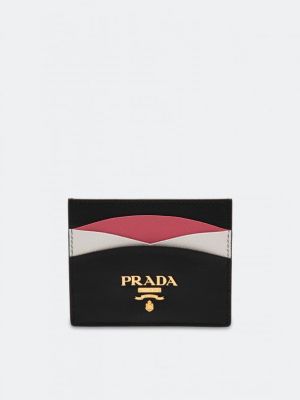 Кожаный кошелек Prada розовый