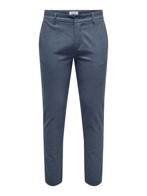 Hlače chino s peto Only & Sons modra