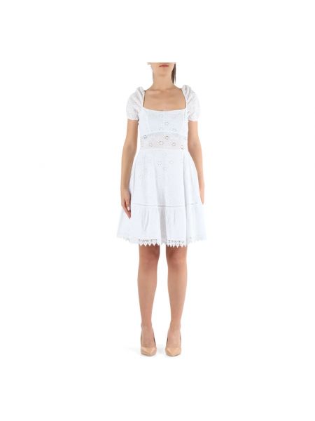 Sukienka mini bawełniana Guess biała