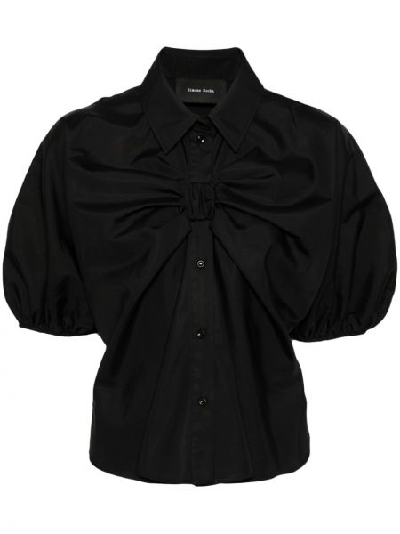 Czarna bluzka bawełniana Simone Rocha