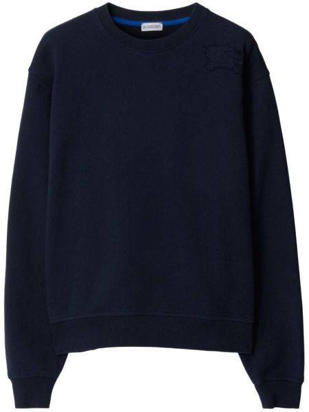 Langes sweatshirt aus baumwoll Burberry blau