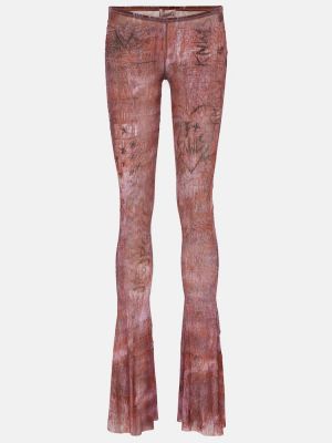 Leggings nyomtatás Jean Paul Gaultier rózsaszín