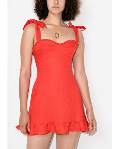 Mini vestido Reformation rojo