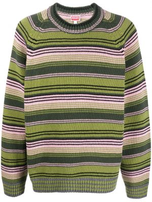 Vilnonis megztinis Kenzo žalia