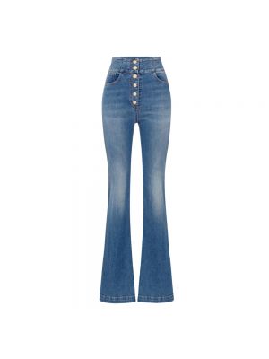 Jeans a zampa Elisabetta Franchi blu