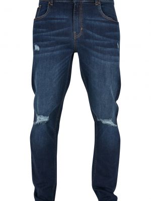 Obnosené džínsy Urban Classics modrá