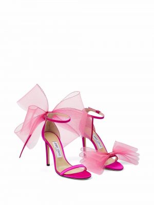 Asimetriskas sandales Jimmy Choo rozā