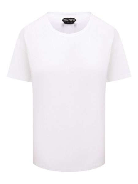 Хлопковая футболка Tom Ford белая