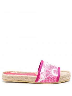 Paisley trykt sandaler Etro rosa