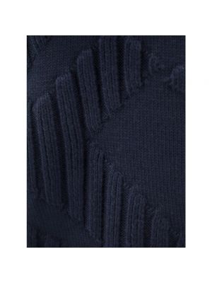 Jersey de lana de punto de tela jersey Fendi azul