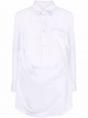 Пухена риза с копчета Comme Des Garçons бяло