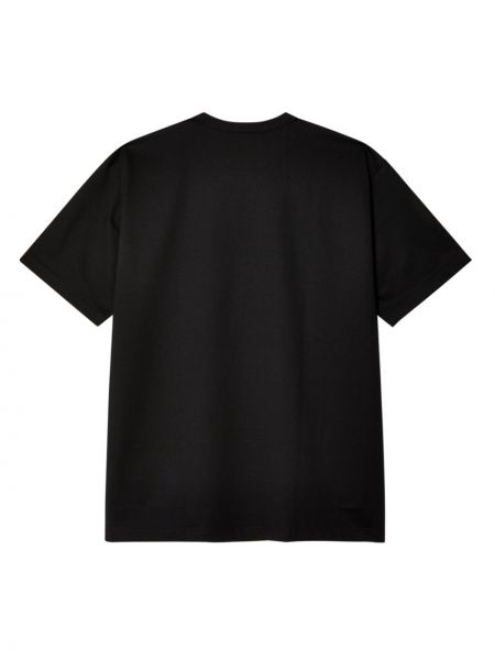 Raštuotas medvilninis marškinėliai Junya Watanabe Man juoda