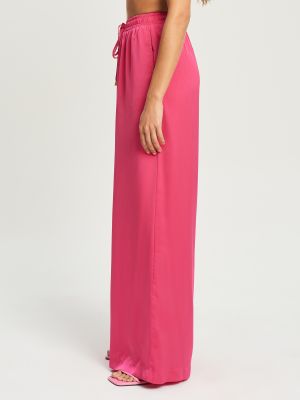 Широки панталони тип „марлен“ Tussah розово
