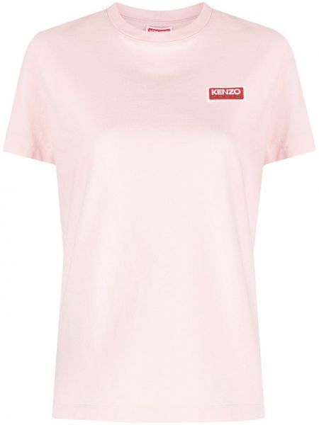 T-shirt di cotone Kenzo rosa