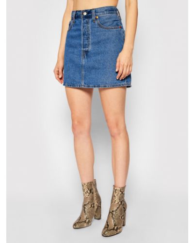 Levi's® Farmer szoknya Ribcage 27889-0001 Sötétkék Regular Fit Levi's®
