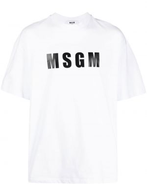 T-shirt Msgm vit