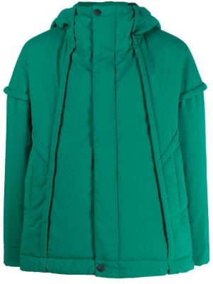 Dūnu jaka ar kapuci Homme Plissé Issey Miyake zaļš