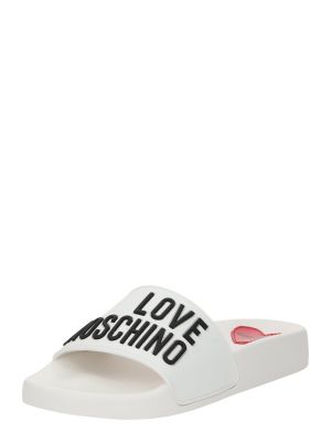 Чехли Love Moschino бяло
