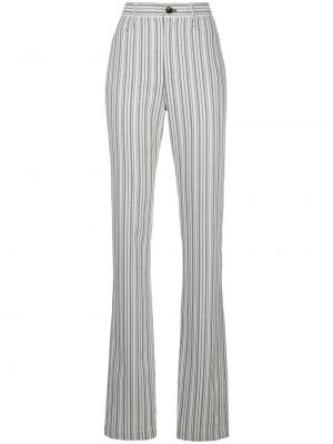 Pantalones de cintura alta a rayas Proenza Schouler White Label blanco