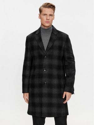 Manteau d'hiver en laine Boss noir