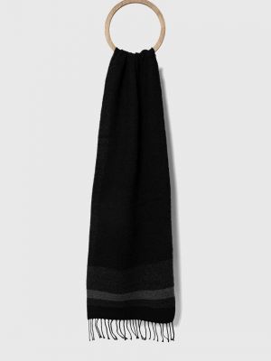 Vlněný šátek Sisley černý