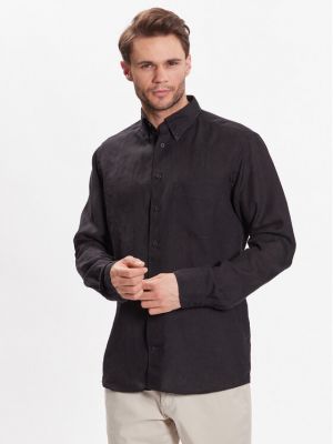 Marškiniai slim fit Eton juoda