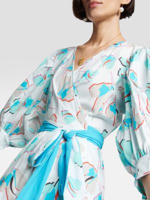 Midi haljina Diane Von Furstenberg plava