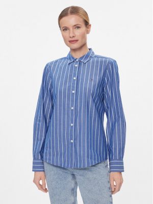 Dryžuota marškiniai Tommy Hilfiger mėlyna