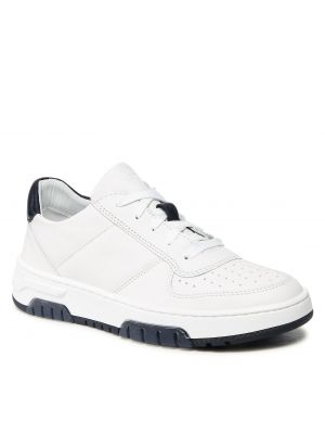 Sneakersy skórzane Badura - biały