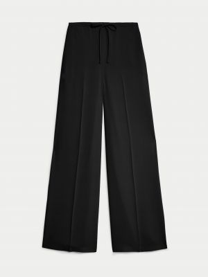 Krepové kalhoty Marks & Spencer černé