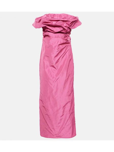 Dlouhé šaty Staud růžové