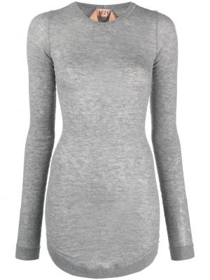 Průsvitný svetr Nº21 šedý