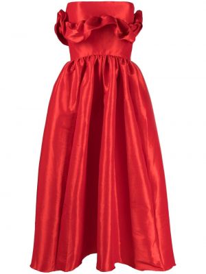 Вечерна рокля с волани Kika Vargas червено