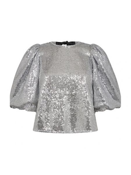 Bluse mit schleife Co'couture silber