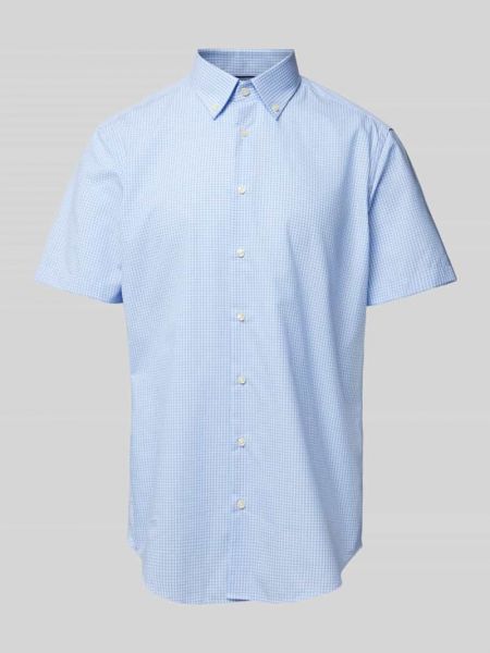 Koszula na guziki puchowa Christian Berg Men błękitna