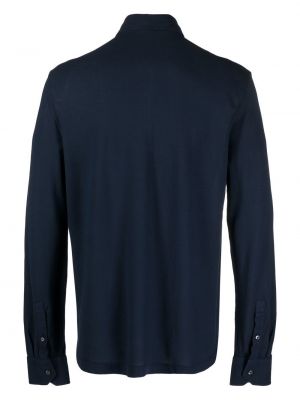 Medvilninis polo marškinėliai Drumohr mėlyna