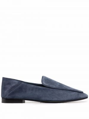 Slip-on ruskind loafers Emporio Armani blå