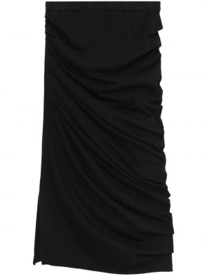Džerzej puzdrová sukňa Rick Owens Drkshdw čierna