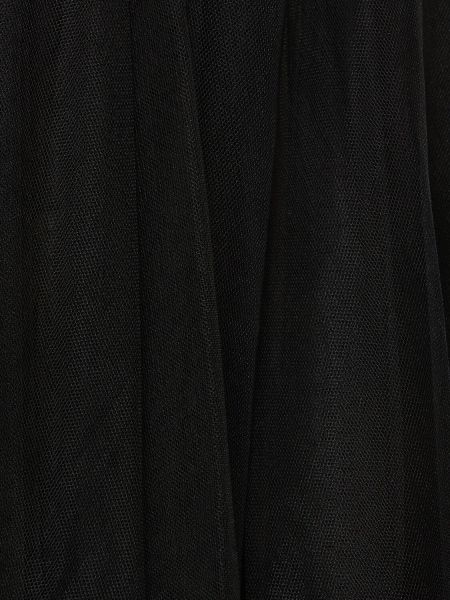 Mini vestido de nailon de algodón de tul Noir Kei Ninomiya negro