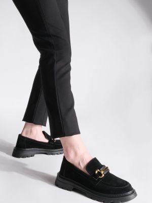 Pantofi loafer din piele de căprioară Marjin negru