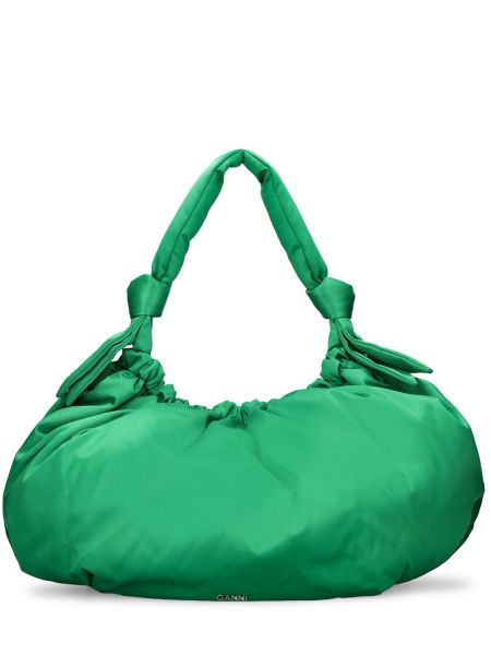 Nákupná taška Ganni zelená