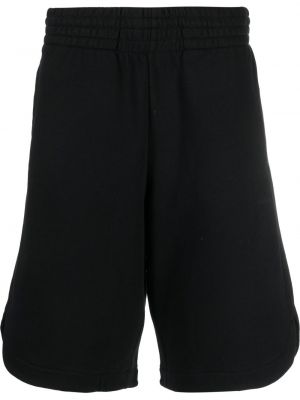 Trykt bomull shorts Ea7 Emporio Armani svart